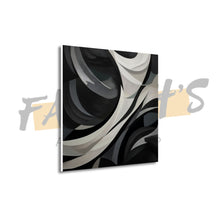 Load image into Gallery viewer, Shadow Flow – Abstract Monochrome Canvas Wall Art