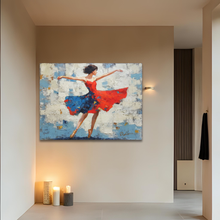Load image into Gallery viewer, Scarlet Motion Canvas Wall Art