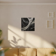 Load image into Gallery viewer, Shadow Flow – Abstract Monochrome Canvas Wall Art