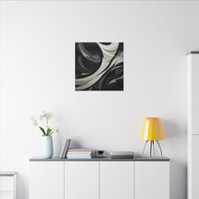 Load image into Gallery viewer, Shadow Flow – Abstract Monochrome Canvas Wall Art