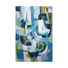 Load image into Gallery viewer, Azure Rhythm Canvas Wall Art