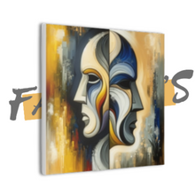 Load image into Gallery viewer, “Duality Unveiled” Gemini Canvas Wall Art
