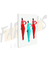 Load image into Gallery viewer, Three the Hardway Canvas Art