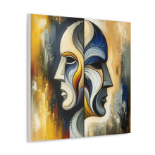 Load image into Gallery viewer, “Duality Unveiled” Gemini  Canvas Wall Art
