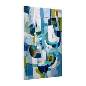 Azure Rhythm Canvas Wall Art