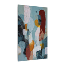 Load image into Gallery viewer, Warm Current – Mid-Century Blue Canvas Wall Art
