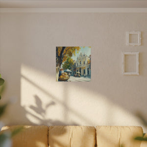 "Golden Hour at the Market" Canvas Wall Art