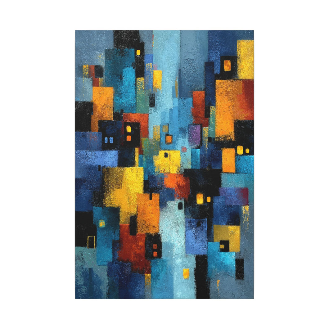 City of Night Canvas Wall Art