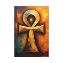 Load image into Gallery viewer, Sun-born Ankh Heaven Canvas Wall Art
