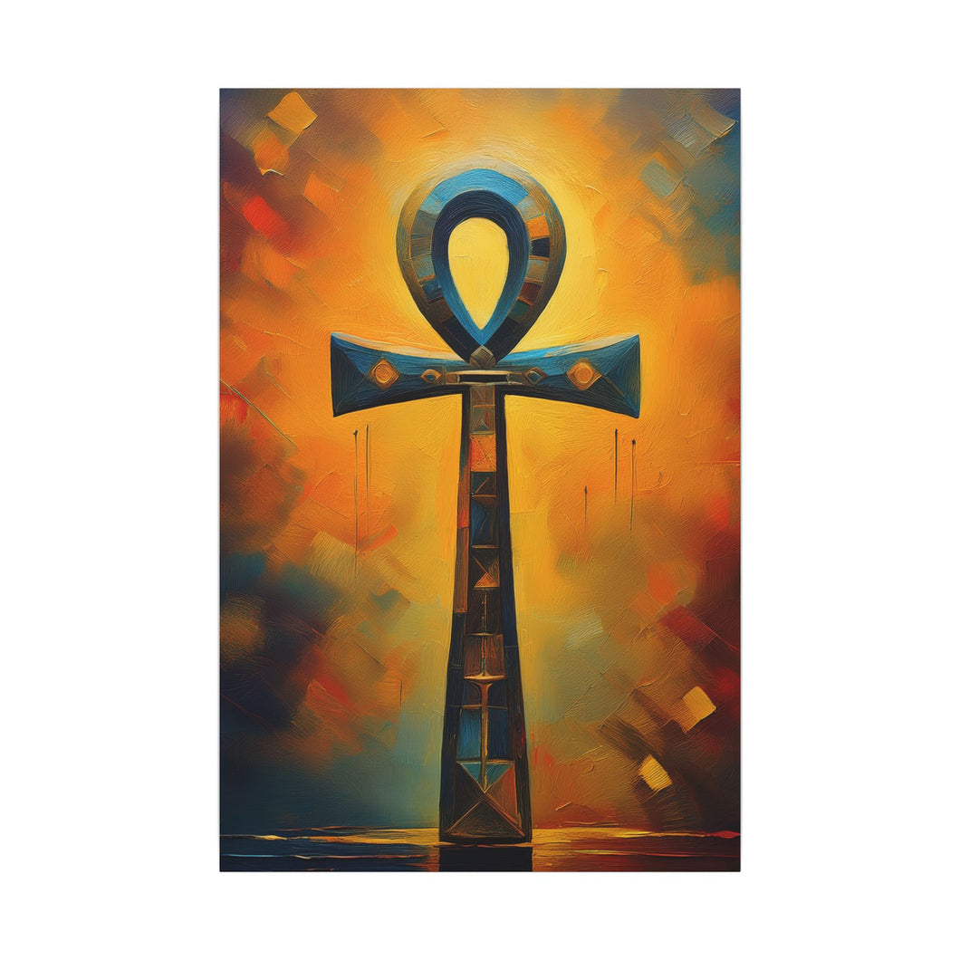 Celestial Gate Ankh Heaven Canvas Wall Art