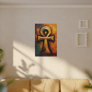 Sun-born Ankh Heaven Canvas Wall Art