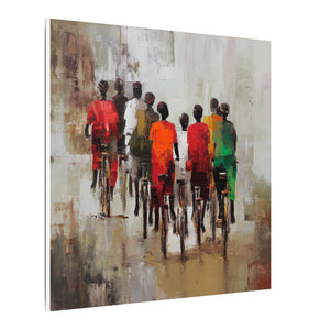 "Road in Colored" Canvas Wall Art