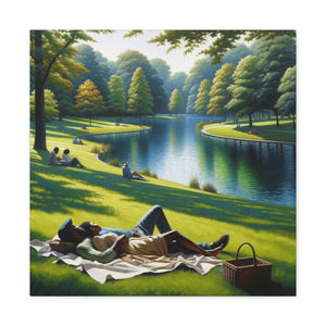 "Love in Spring" Wall Canvas Art