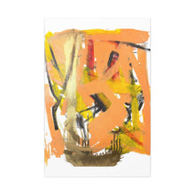 Load image into Gallery viewer, “Peach Fuzz” Abstract Canvas Wall Art
