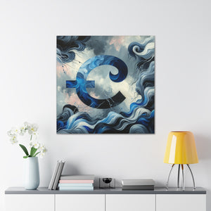 “Tides of Isolation”  Cancer Canvas Wall Art