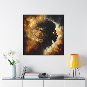 “Shadowed Glory” Leo -Canvas Wall Art
