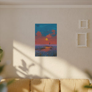 "Sunset Solitude" Canvas Wall Art