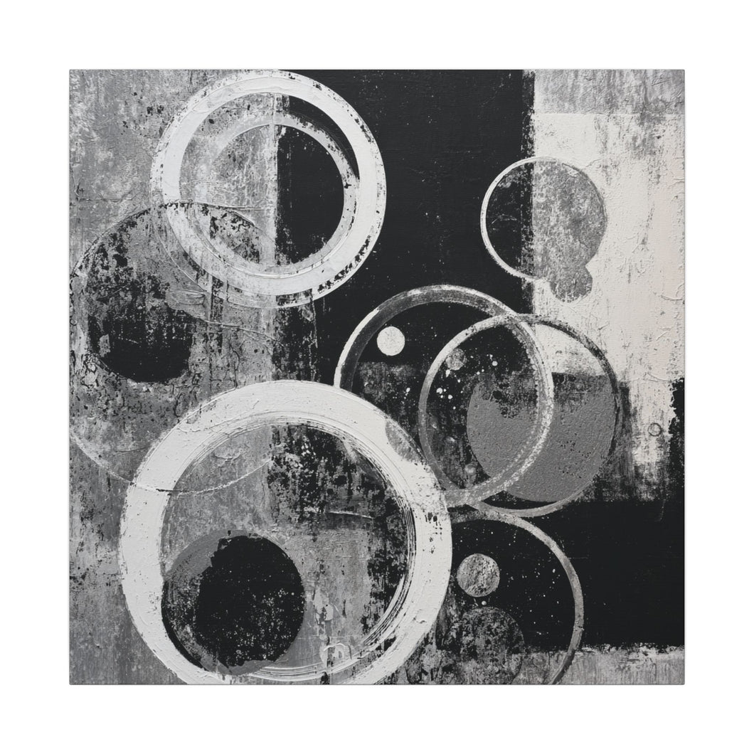Monochrome Echoes Canvas Wall Art