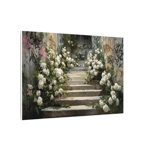 "Concrete Bloom" Canvas Wall Art