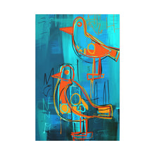 Load image into Gallery viewer, Blue Flight Theory Abstract Canvas Wall Art
