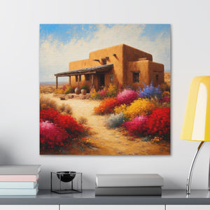 "Desert Bloom Sanctuary" Canvas Wall Art