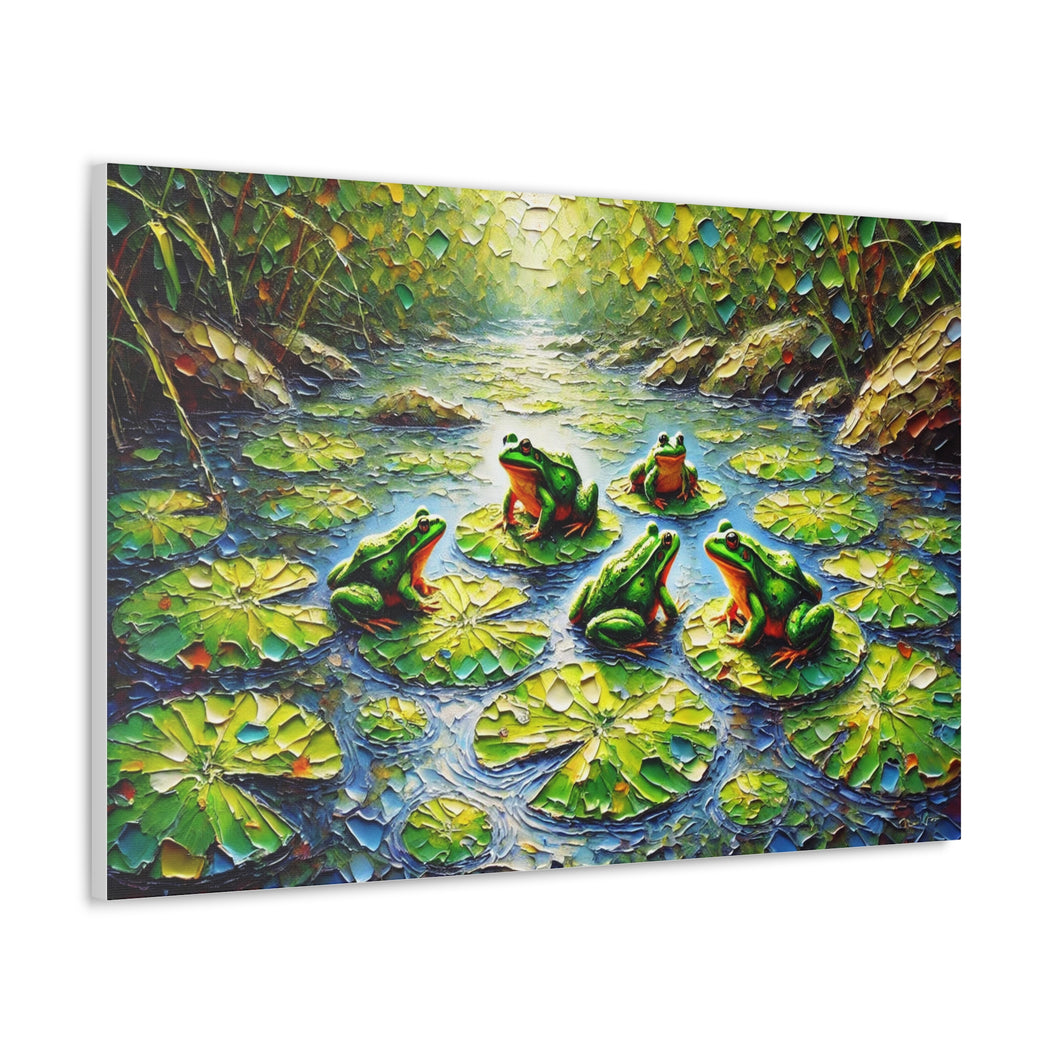 'Creekside Serenade' Canvas Wall Art