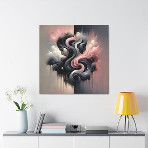 ‘Fractured Harmony -Libra- Canvas Wall Art