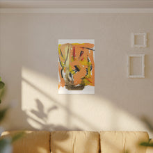 Load image into Gallery viewer, “Peach Fuzz” Abstract Canvas Wall Art
