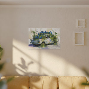 "Blue Claim" Canvas Wall Art