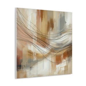 “Neutral Rhythm” Canvas Wall Art