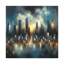 Load image into Gallery viewer, “Urban Twilight” Canvas Wall Art
