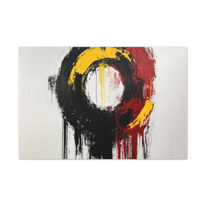 "Solar Pulse" Abstract Canvas Wall Art