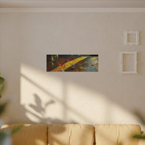 Golden Trace Canvas Wall Art