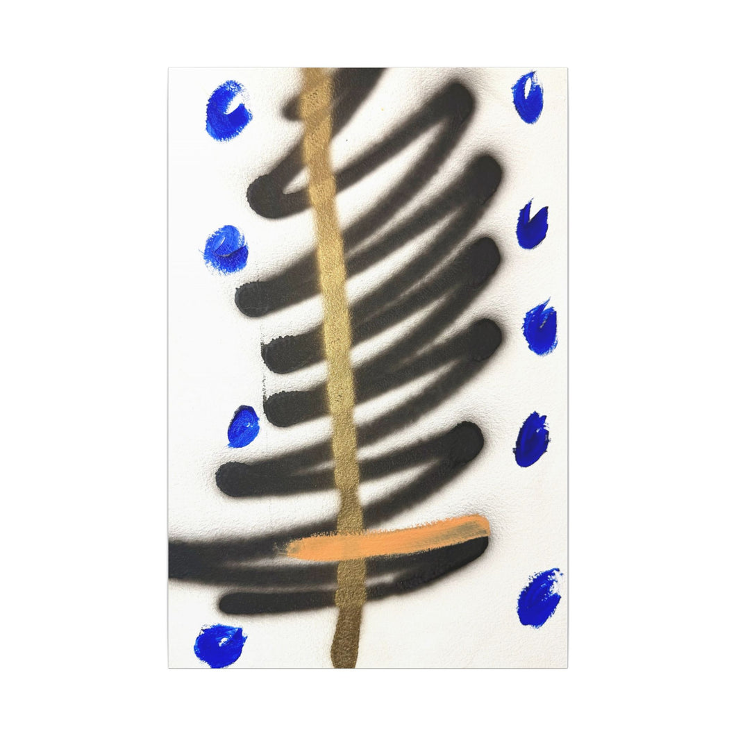 “Midnight Frond” Canvas Wall Art