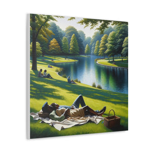 "Love in Spring" Wall Canvas Art