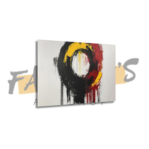 "Solar Pulse" Abstract Canvas Wall Art