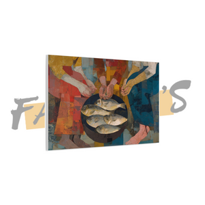 "Gathering of Hands & Tides" Canvas Wall Art