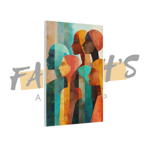 “Hues in Formation" Canvas Wall Art