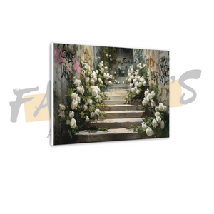 "Concrete Bloom" Canvas Wall Art