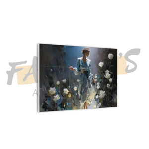 "Blooming in White" Canvas Wall Art