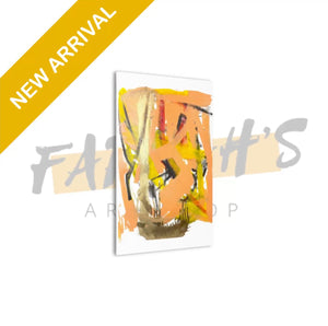 “Peach Fuzz” Abstract Canvas Wall Art