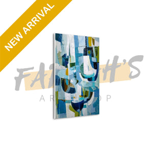 Azure Rhythm Canvas Wall Art