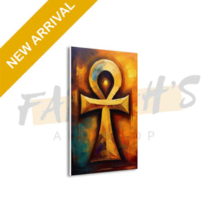 Sun-born Ankh Heaven Canvas Wall Art