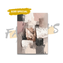 Load image into Gallery viewer, Whispers in Neutral Stone Canvas Wall Art
