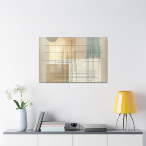 “Linear Serenity” Canvas Wall Art
