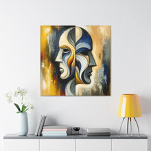 Load image into Gallery viewer, “Duality Unveiled” Gemini  Canvas Wall Art
