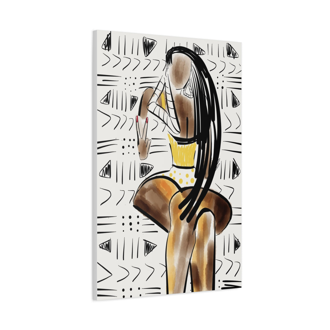 “Peace, Poses & Power Moves” Canvas Wall Art