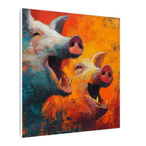 "Boar Room Laughs" Canvas Wall Art