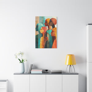 “Hues in Formation" Canvas Wall Art