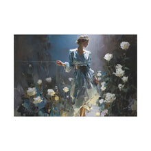 Load image into Gallery viewer, &quot;Blooming in White&quot; Canvas Wall Art

